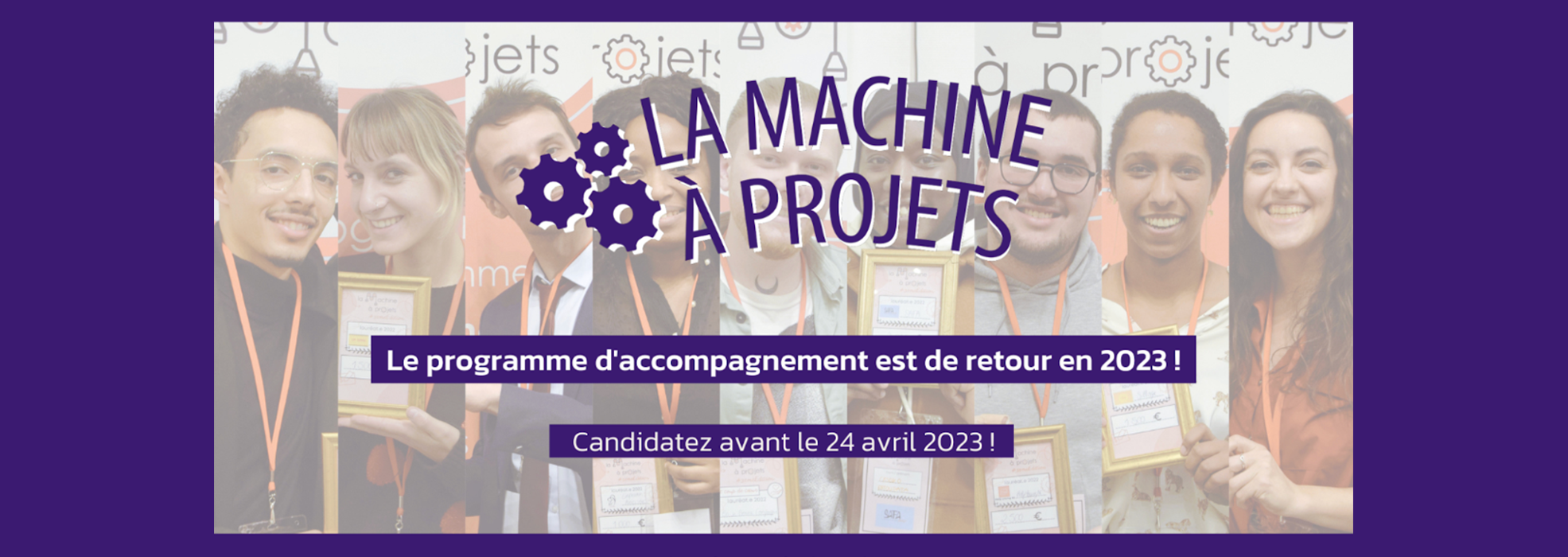 Bannière la machine à projets 2023