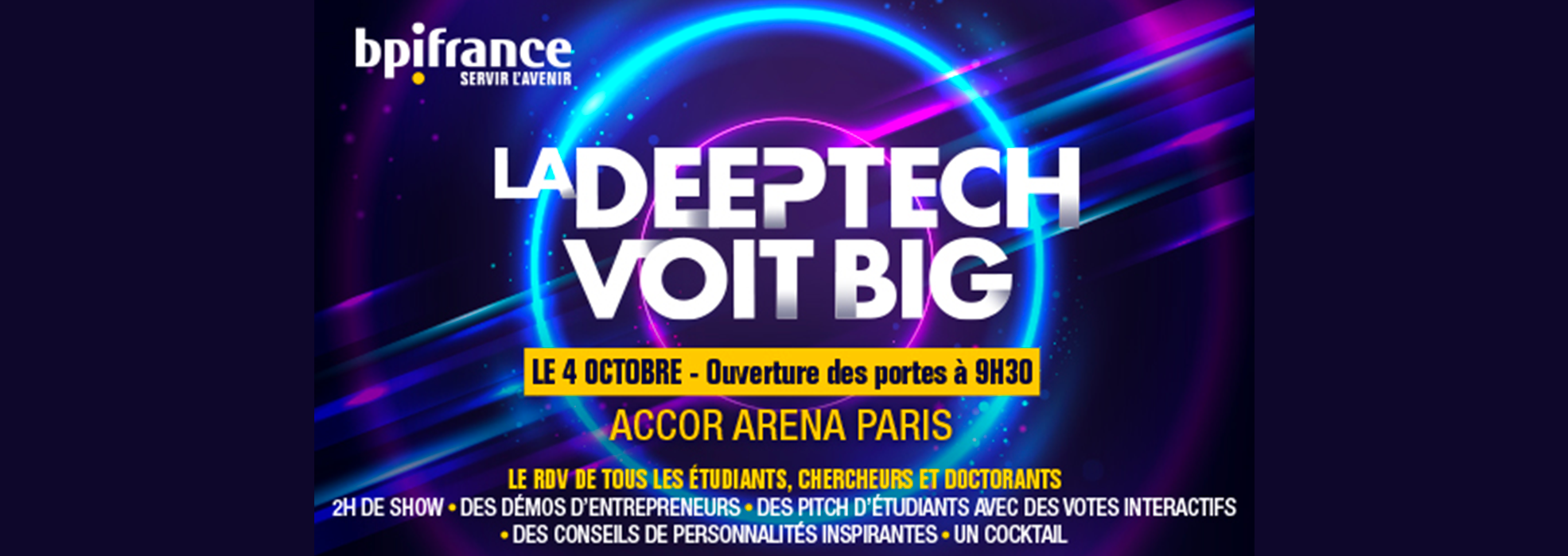 Bannière Deeptech voit le big 2023